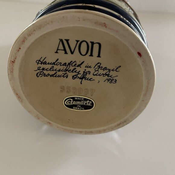 Vintage 1983 Avon Great American Football Ceramic Lidded Beer Stein Ceramarte - Picture 5 of 16